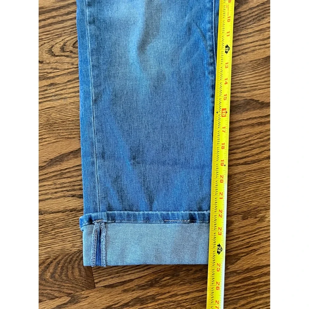 Flying Monkey Blue High Rise Straight Leg Cuffed Jeans SF6093 Size 29